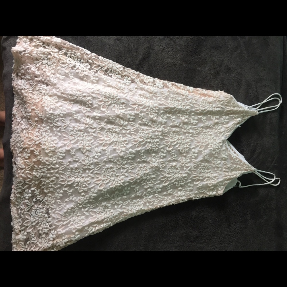 Light pink lace dress